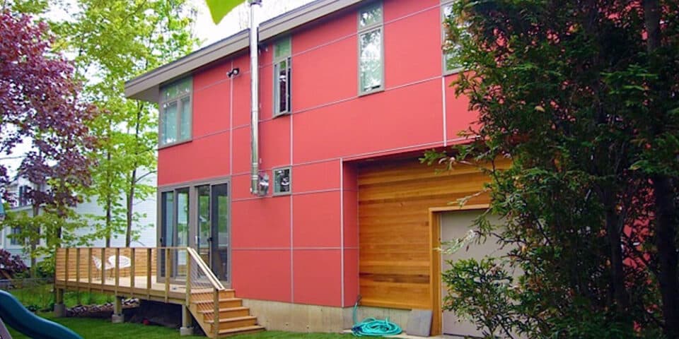 Addition connecting to the original house