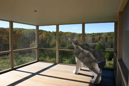 Screened porch extending the living season without conditioning