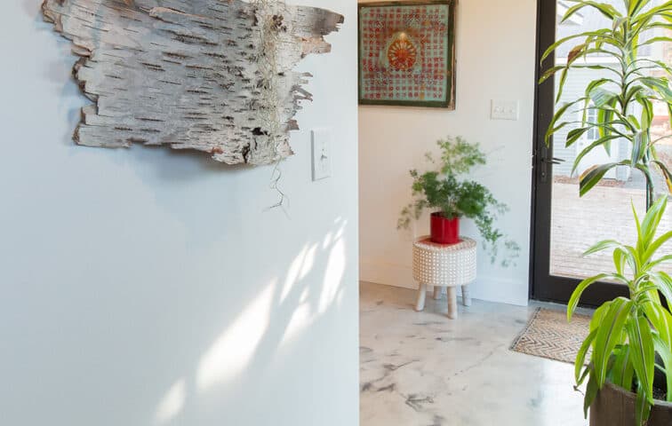 Bright hallway with clerestory light